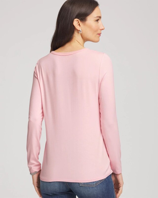 Mesh-Trim Touch of Cool Layering Tee - image 3